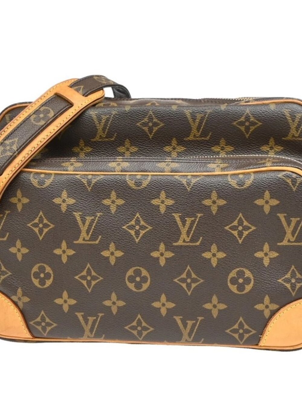 LOUIS VUITTON Nile Crossbody Shoulder Bag Monogram Leather Brown M45244 95KE335